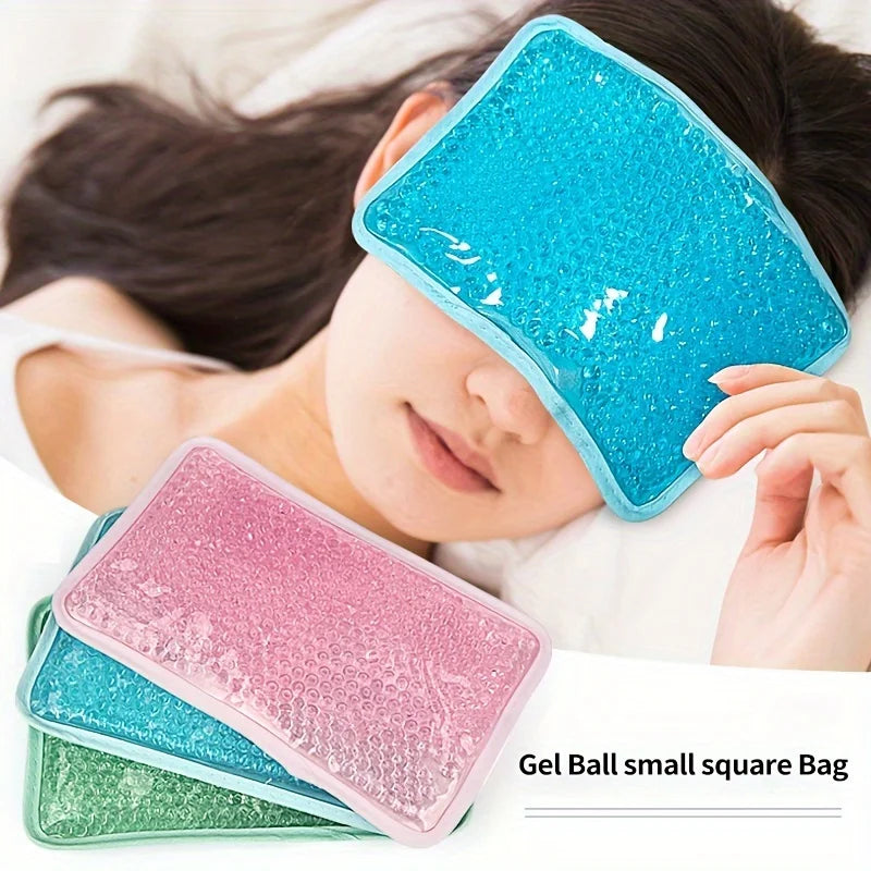 Hot & Cold Gel Compress Pack with Strap – Reusable Ice Pillow