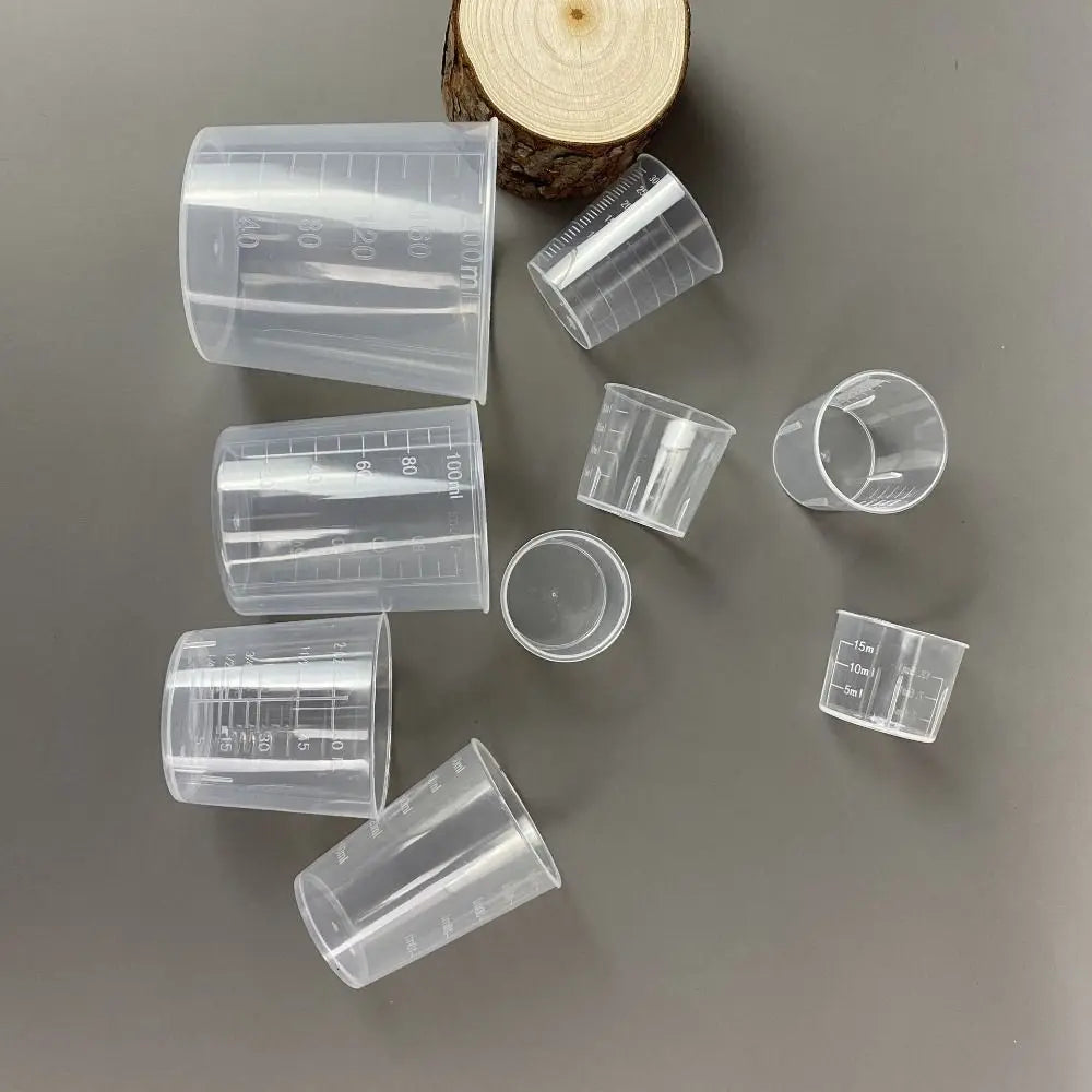 Clear Graduated Measuring Cup Mini Scale Laboratory Beaker Tools