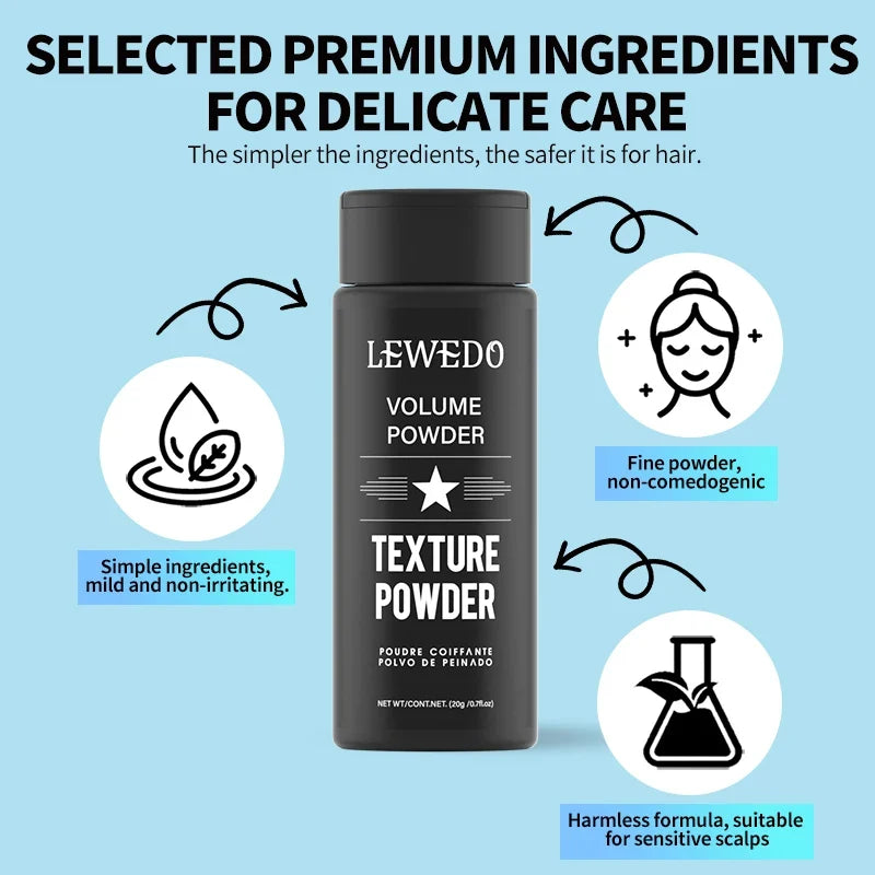 LEWEDO Hair Styling Powder Spray – Volume & Oil-Absorbing
