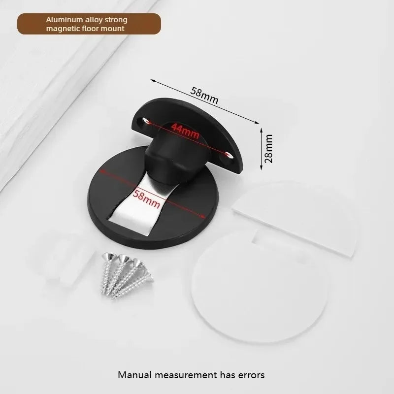Magnetic Self-Locking Door Stopper – Punch-Free Stainless Steel