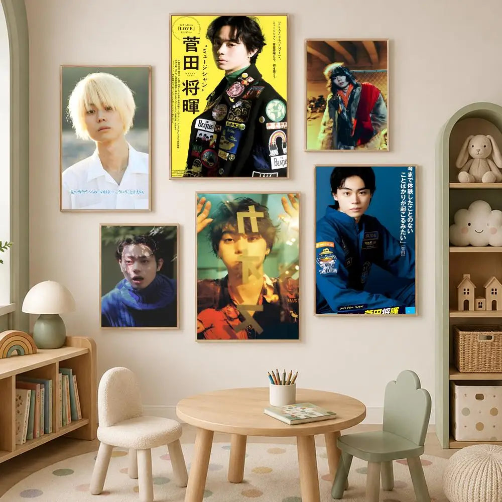 Suda Masaki HD Wall Poster – Self-Stick Waterproof Wall Art