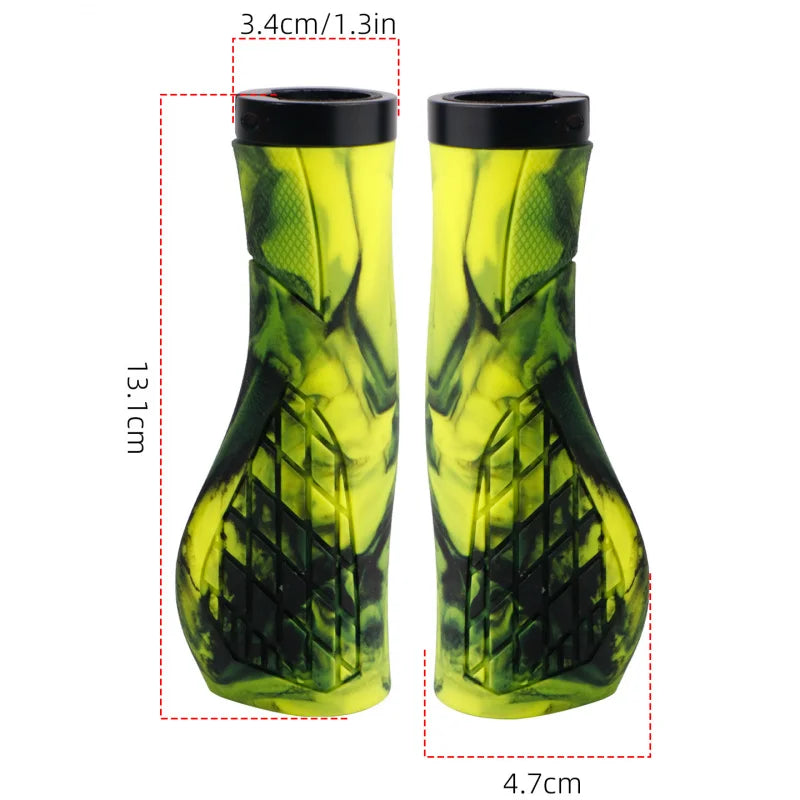 Lock-On Skull Bike Grips – Anti-Slip TPE MTB Handlebar Grips