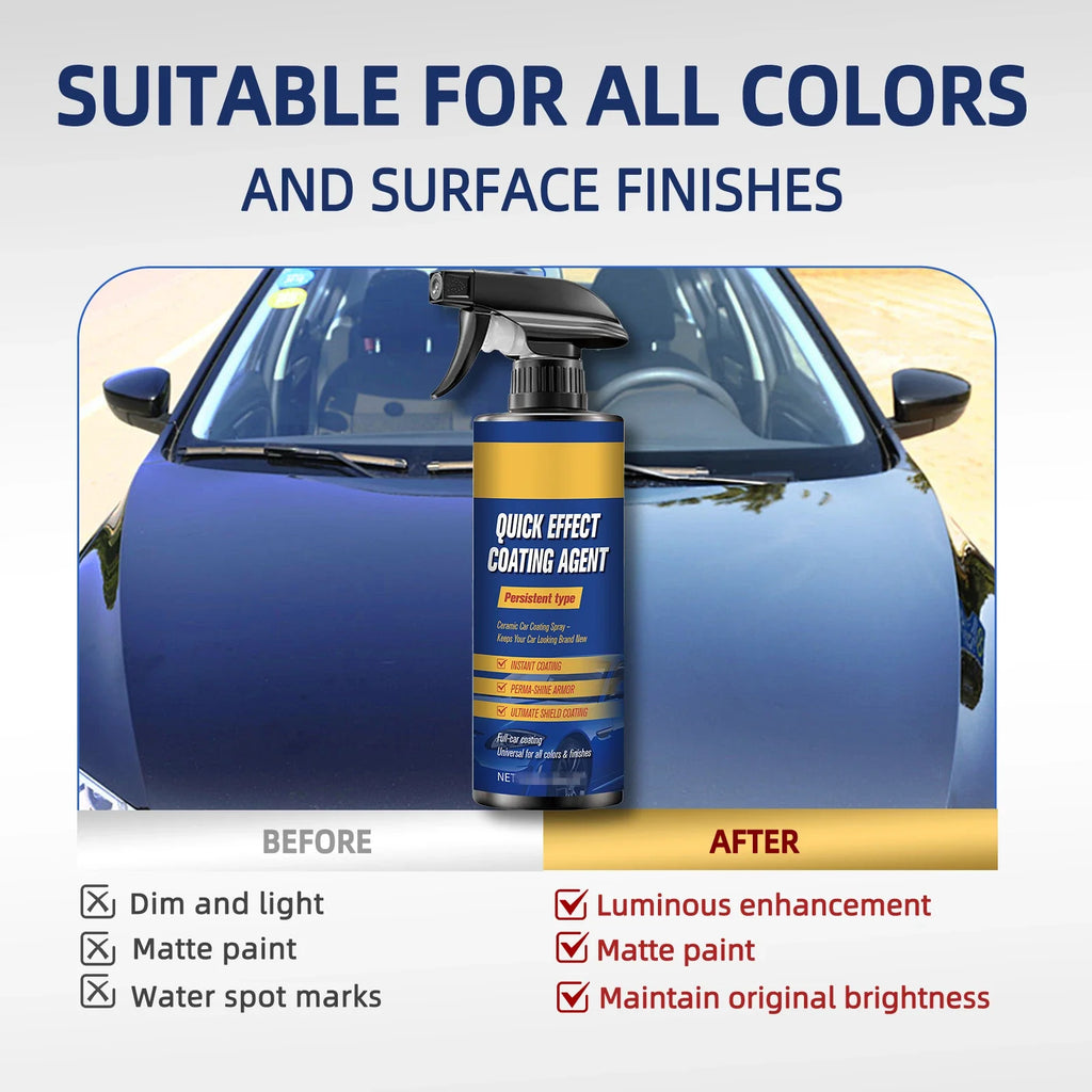 Car Coating Spray Quick Effect Agent Coat Wax Scratch Oil Film
