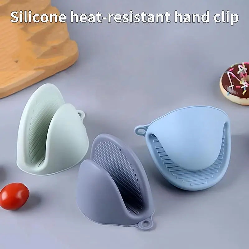 2-Pack Silicone Oven Mitts – Heat Resistant Non-Slip Kitchen Gloves