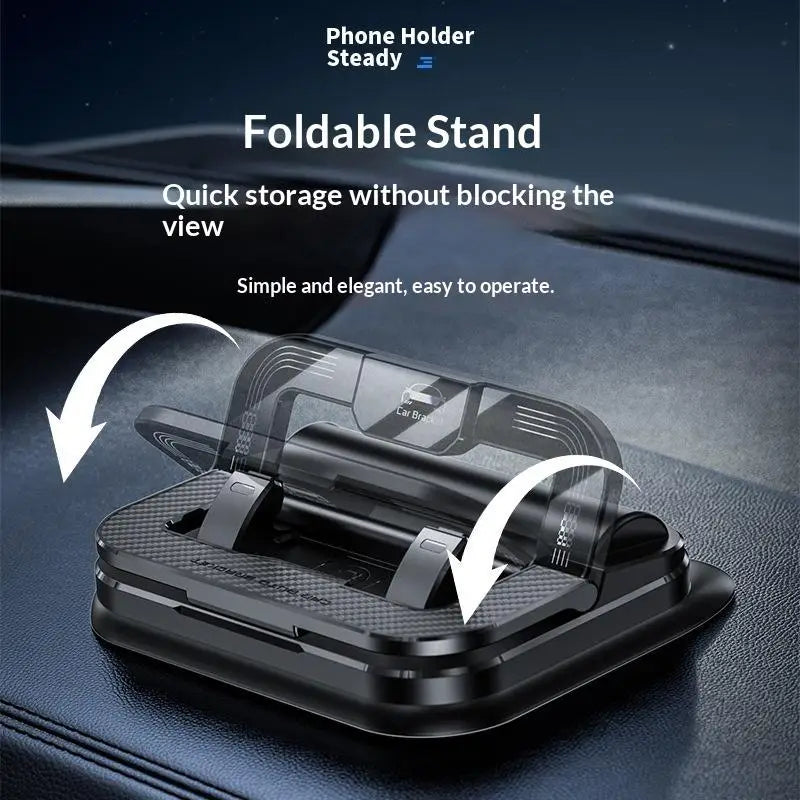 360° Car Phone Holder with Parking Number Plate Mount