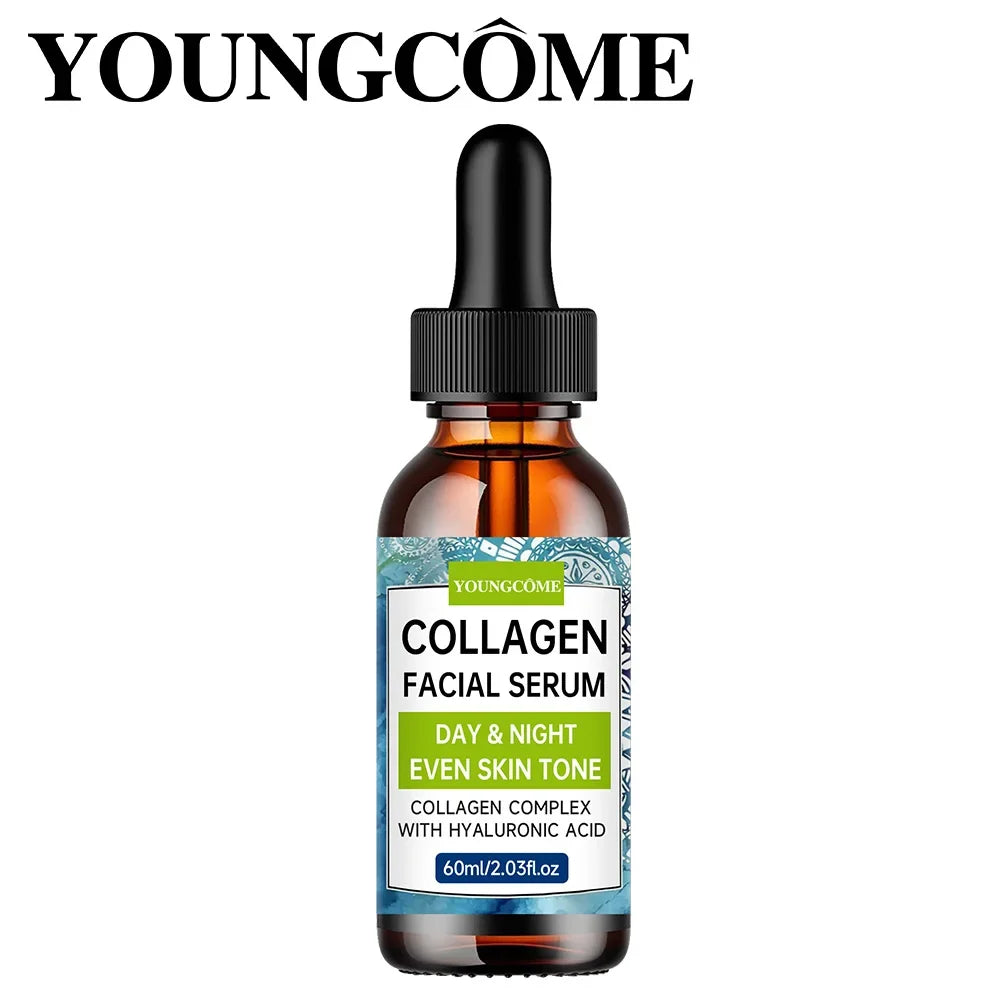 Collagen Face Serum Hyaluronic Acid Day Night Hydrating Moisturizer