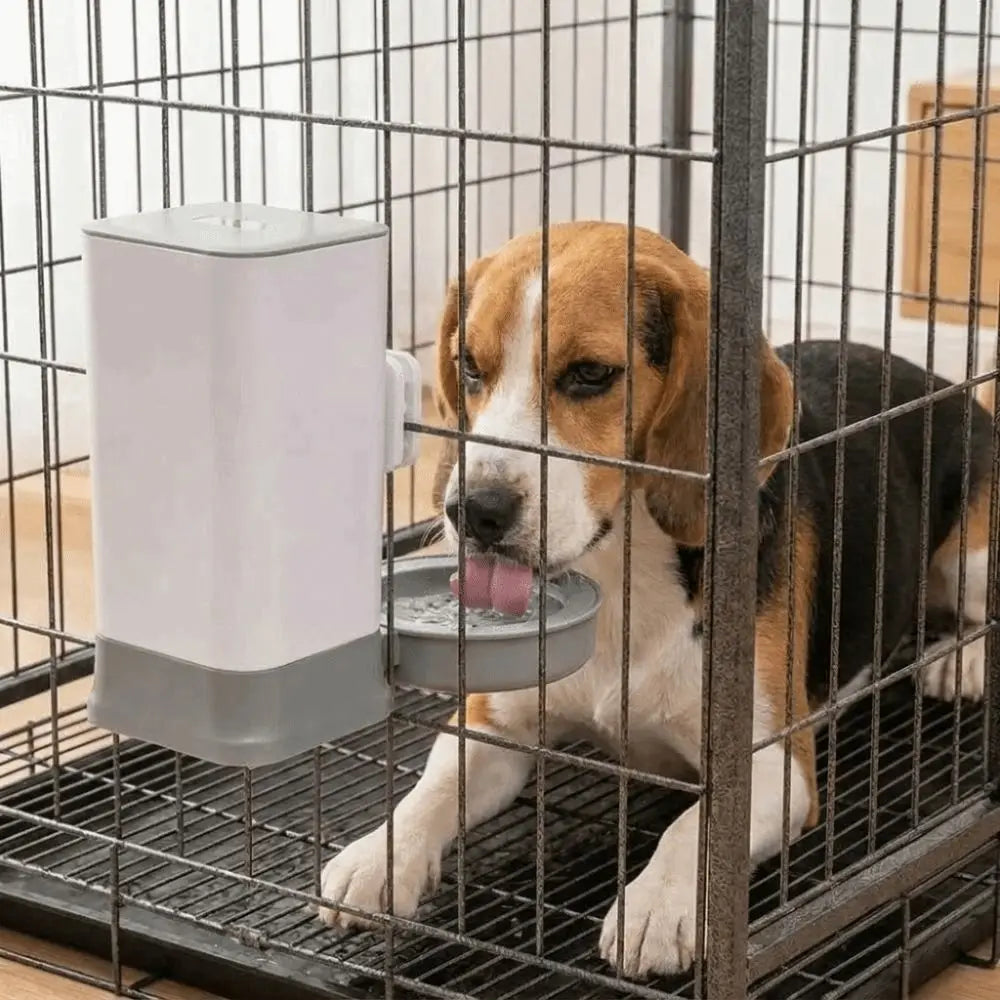 1.5L Cage-Hanging Dog Water Dispenser – Leak-Proof Auto Waterer