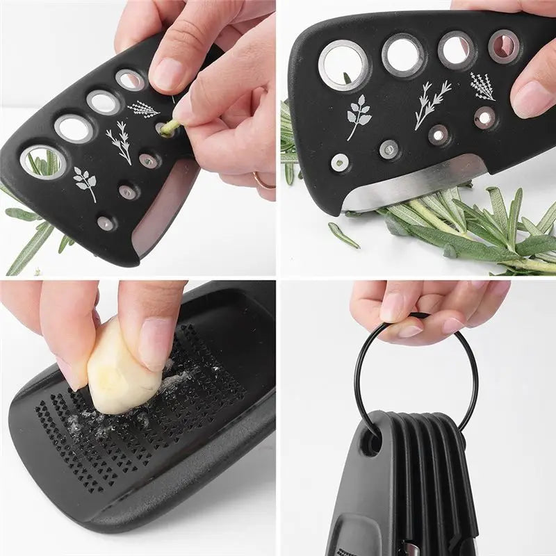 6-Piece Space-Saving Kitchen Gadget Set | Grater, Peeler & More