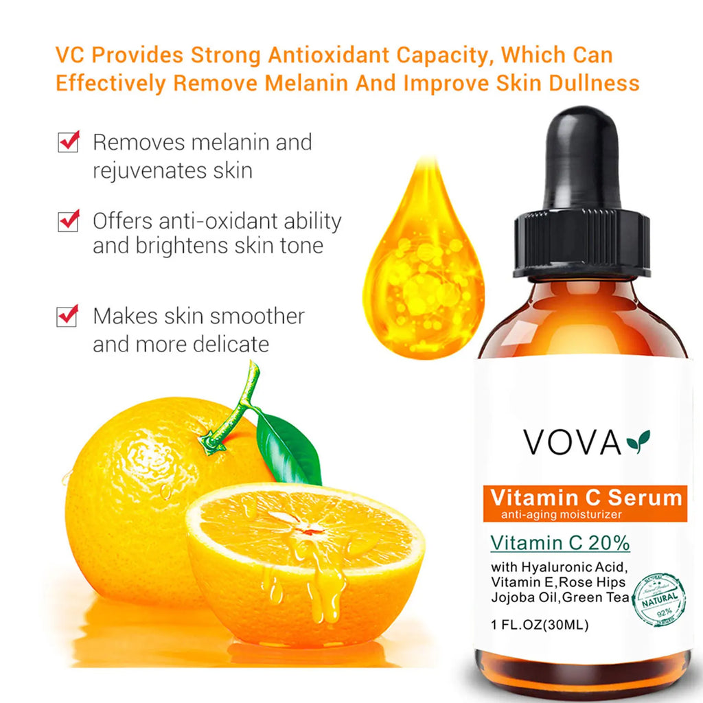 20% Vitamin C Face Serum with Hyaluronic Acid – Brightening