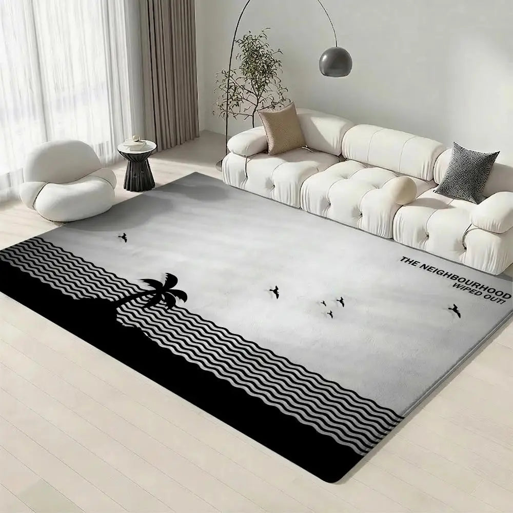 The Neighbourhood Rock Band Flannel Floor Mat – Non-Slip Rug