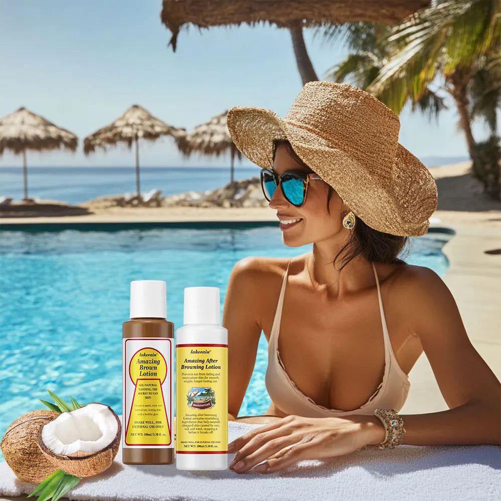 Bronze Tanning Booster Lotion – Waterproof, Coconut, 100ml
