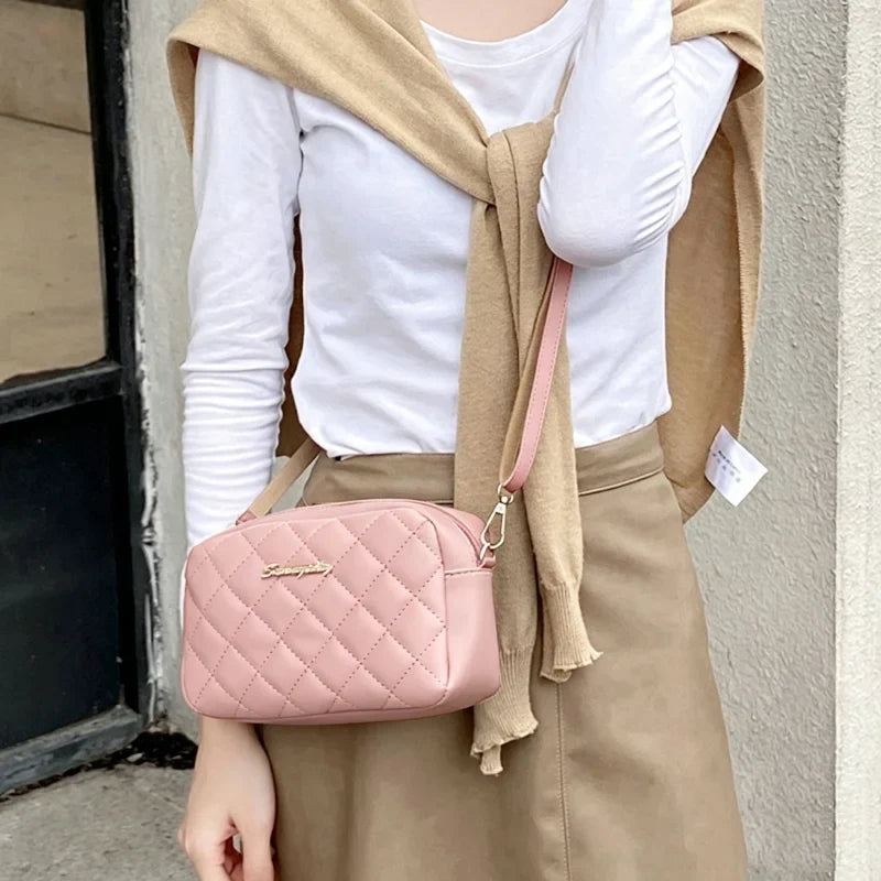 Women's Tassel Crossbody Bag | Quilted PU Shoulder Messenger Bag