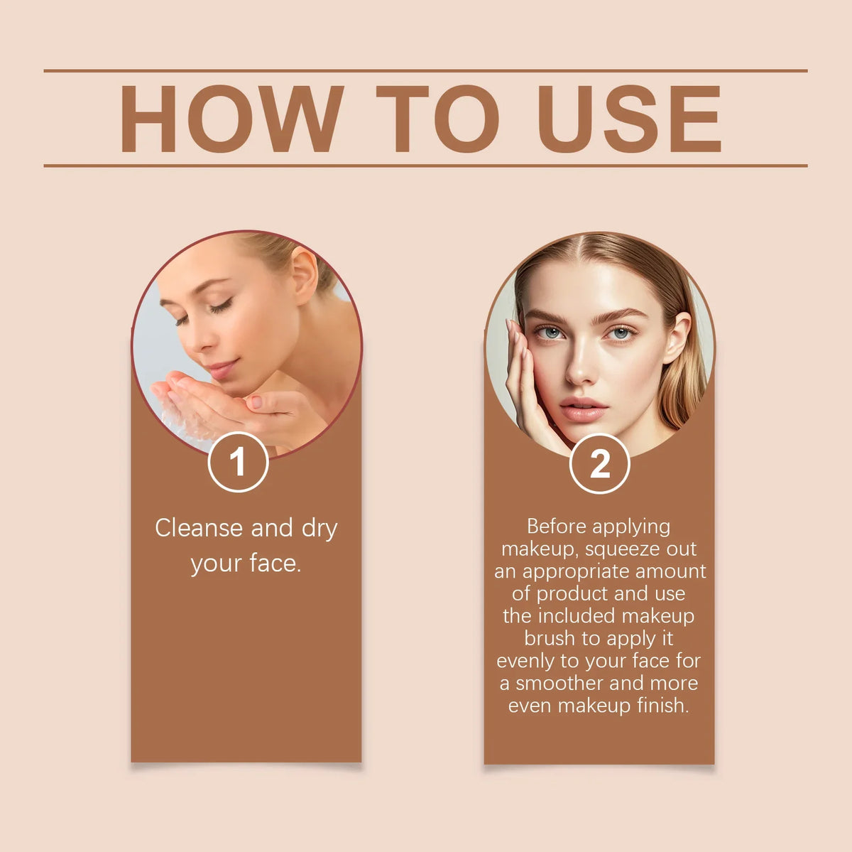 SPF30 BB Cream with Brush – Waterproof, Moisturizing & Concealing