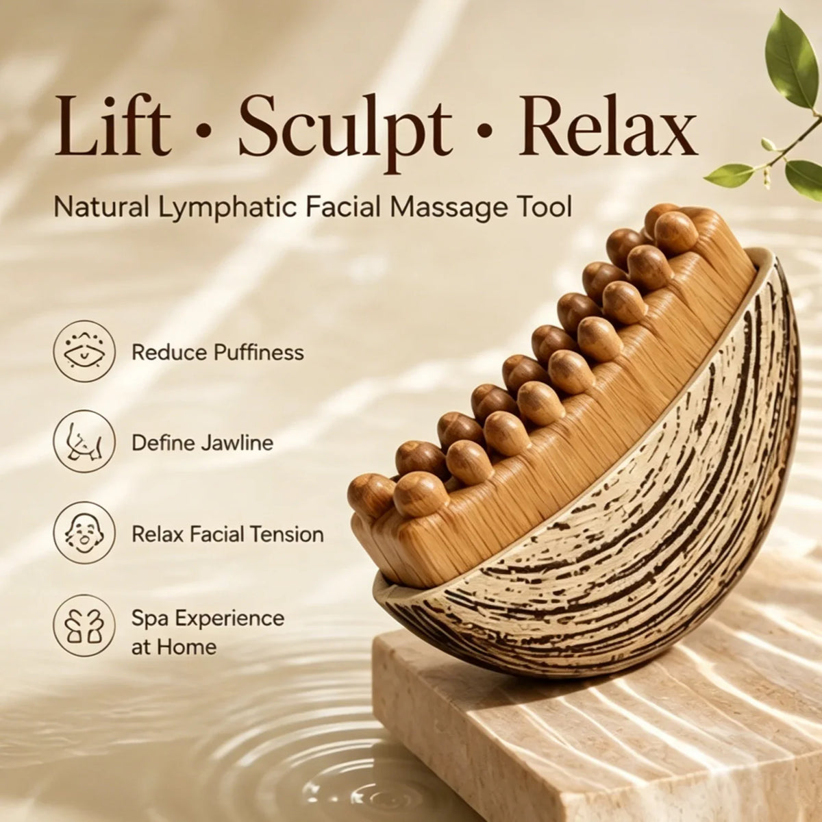 Wooden Gua Sha Face Brush | Facial Contouring & Sculpting Tool