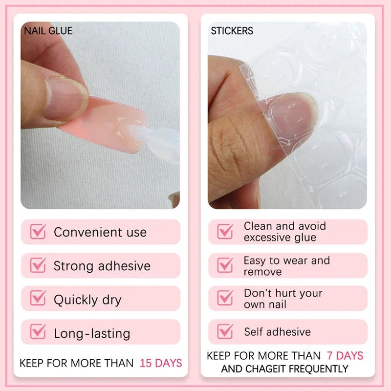 120pc Nude Pink Matte French Press-On Nails | Extra Long Square