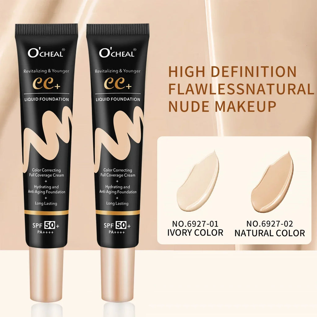 O'Cheal BB CC Cream SPF 50 PA+++ Liquid Foundation 30g