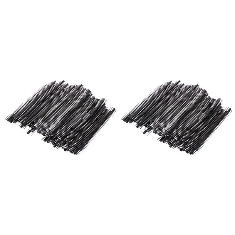 200pcs Male Pin Header Connectors 2.54mm 40-Pin Single Row PCB