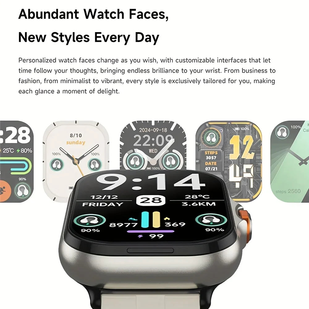 ERUN Smartwatch 2.01" Touchscreen, Earphones & Fitness Tracker