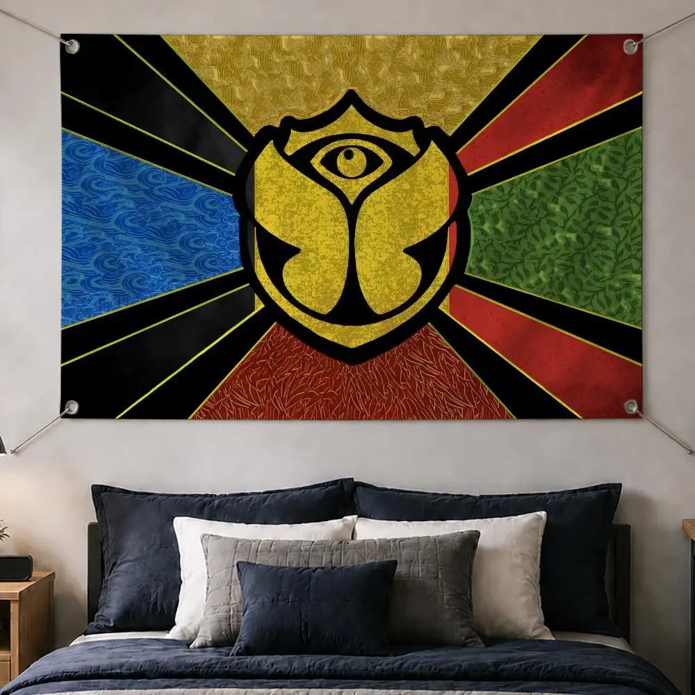 Tomorrowland Festival Flag Banner – Indoor & Outdoor Wall Decor
