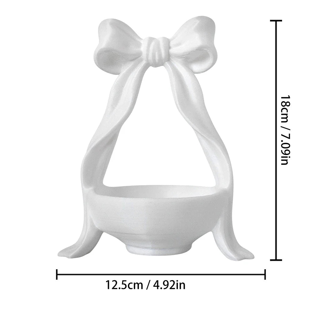 Bow-Shaped Jewelry Dish & Storage Tray – Ring, Necklace & Earring Organizer