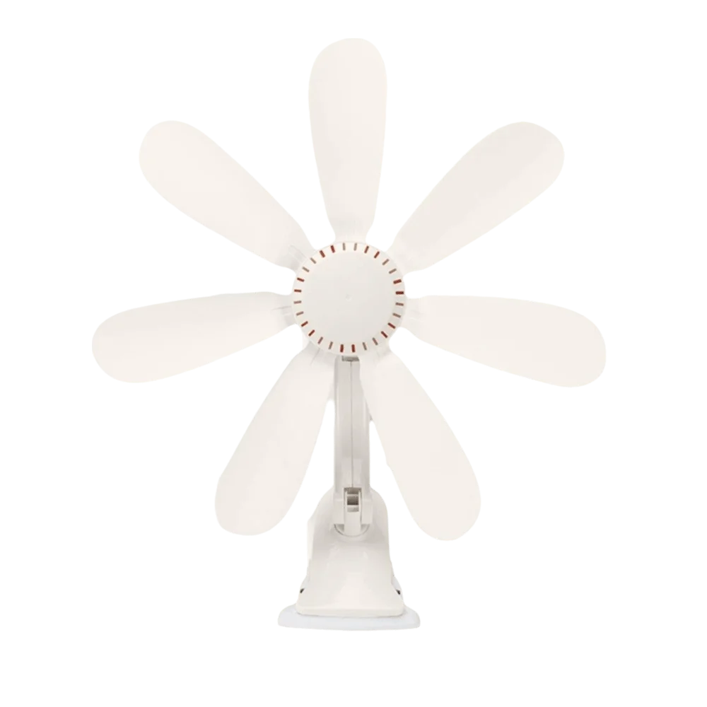 Portable Clip Fan – Hollow-Out Design, Powerful & Quiet