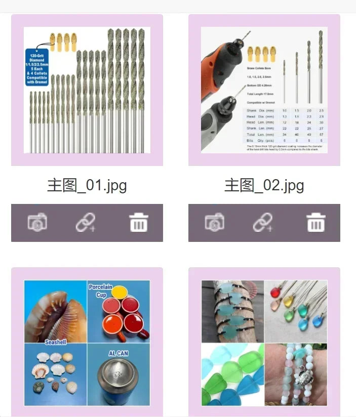 20-Pc Diamond Drill Bit Set 1mm–2.5mm | Glass Stone Jewelry