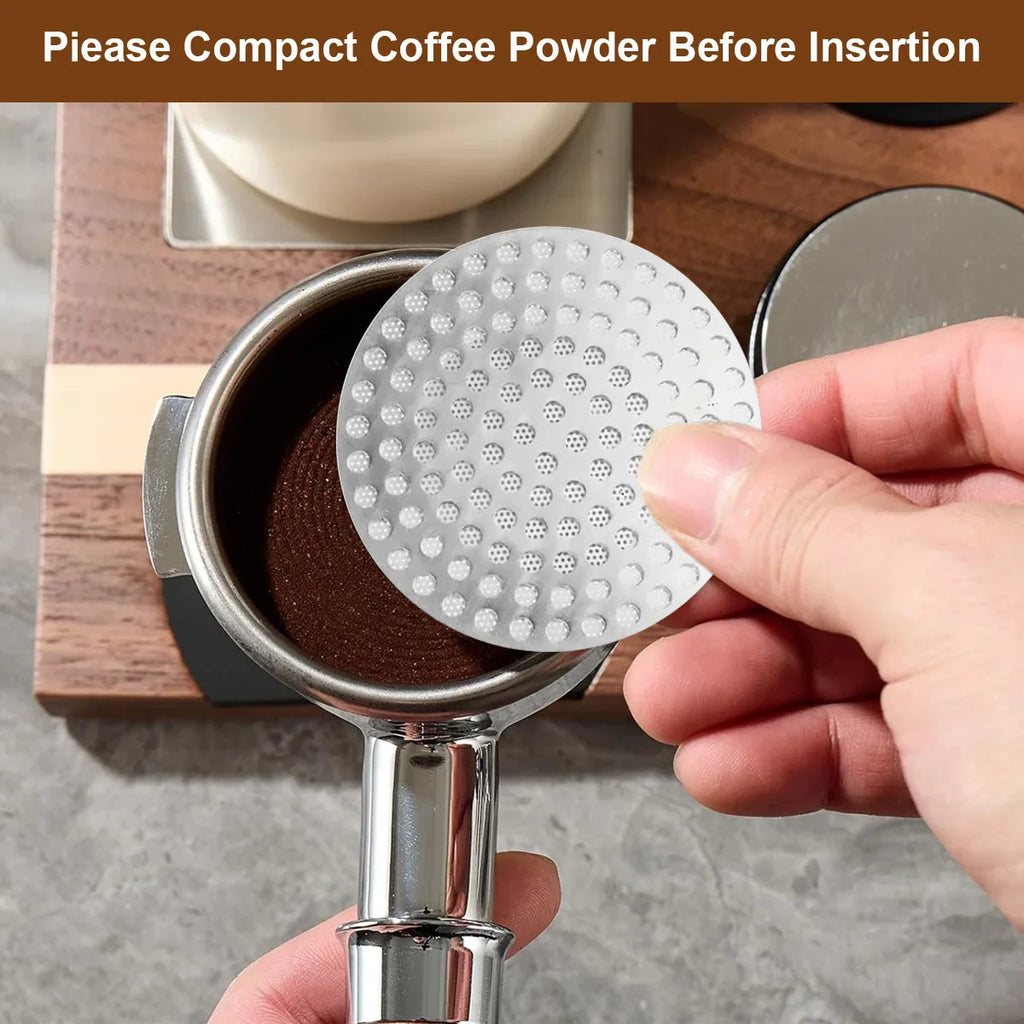 Leeseph 51 53 Stainless Steel Puck Screen Reusable Double Fine Filter