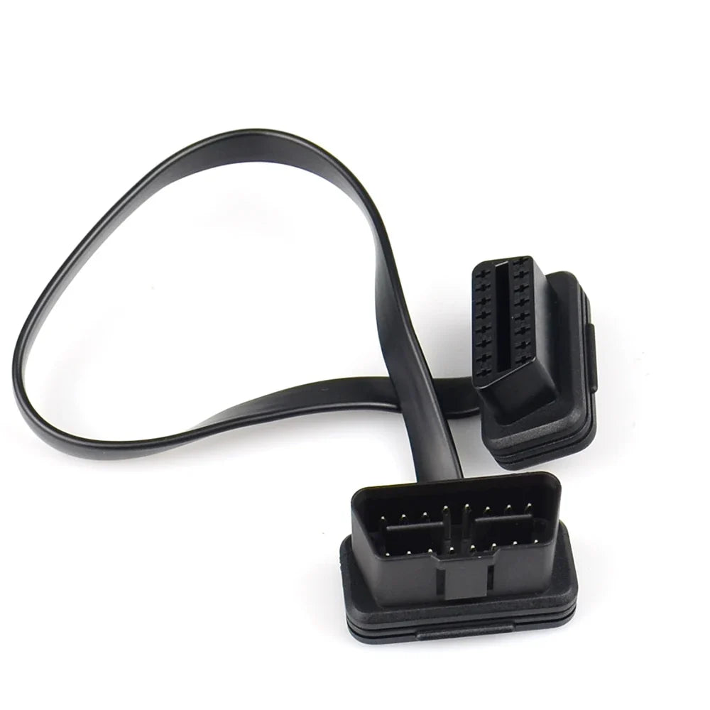 OBD2 16-Pin Flat Extension Cable 30/60/100CM Male to Female