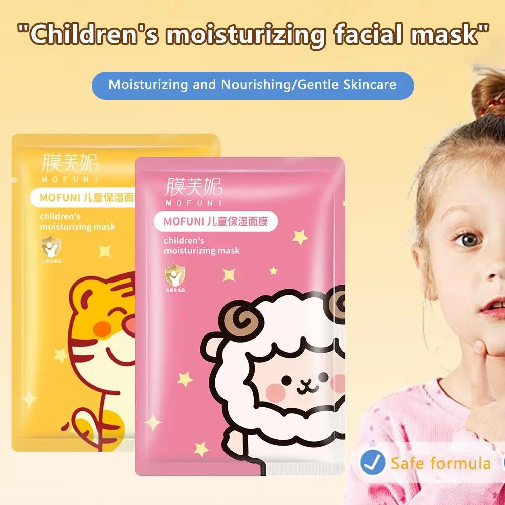 Animal Character Kids Face Masks – Hyaluronic Acid Sheet Masks