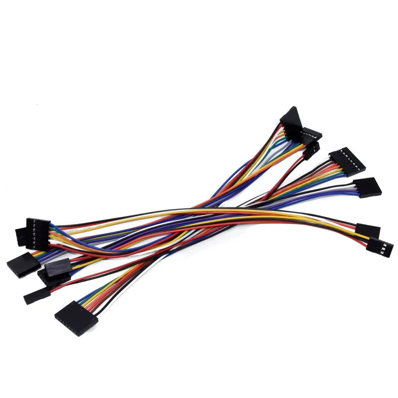 Pitch Dupont Line Female Male 2P 3 4 5 6 7 8 9 10 Pin Cable Connector