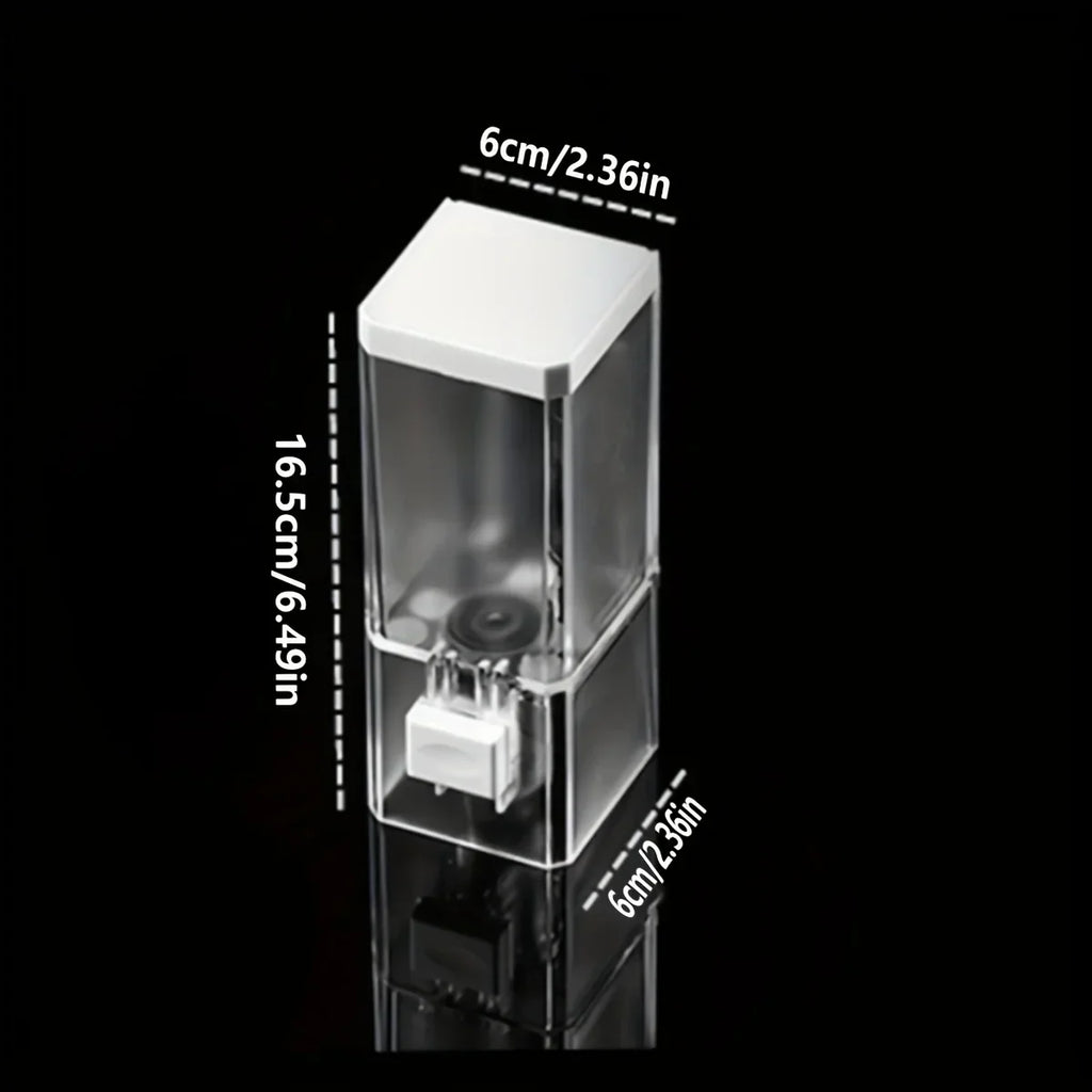 No-Drill Transparent Wall-Mounted Manual Soap Dispenser