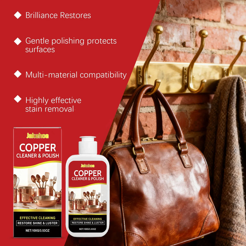 JAKEHOE Brass & Copper Metal Polishing Cream | Tarnish Remover