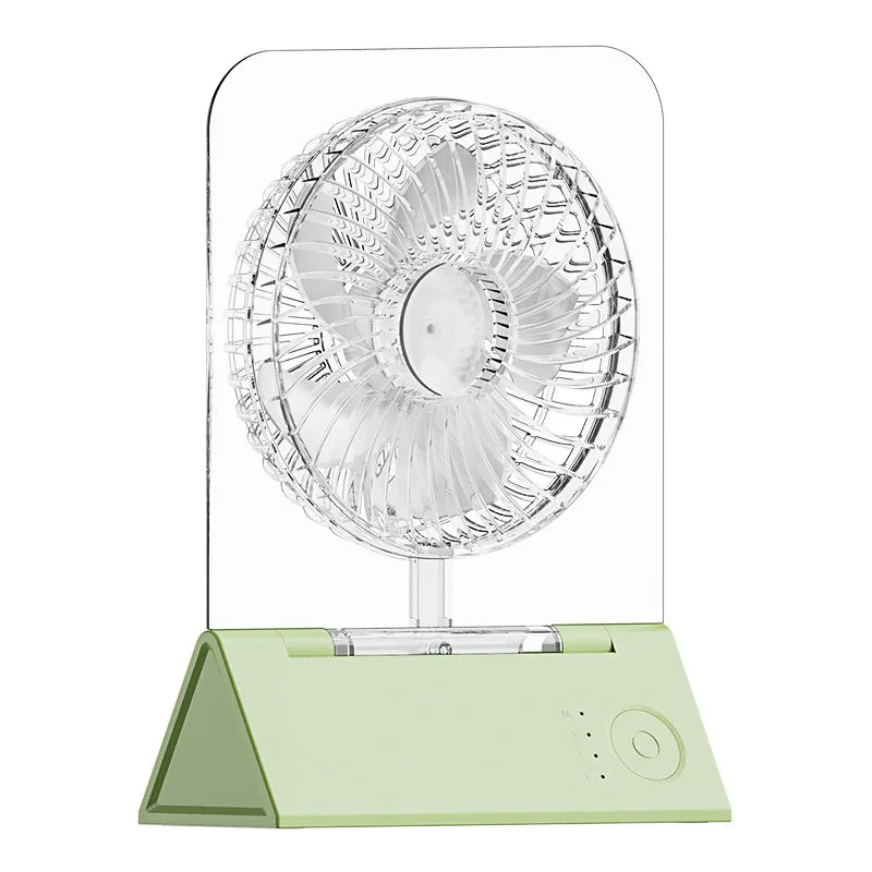 URGGU Mini Folding Desk Fan – 3000mAh, 4 Speeds, Magnetic Base