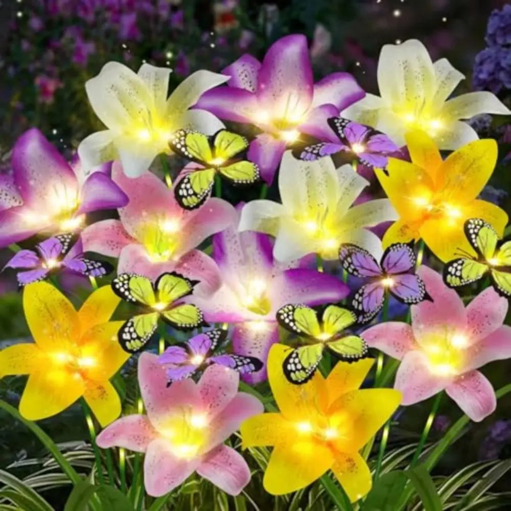 Solar Butterfly Flower Garden Light | Waterproof LED Ground Lamp