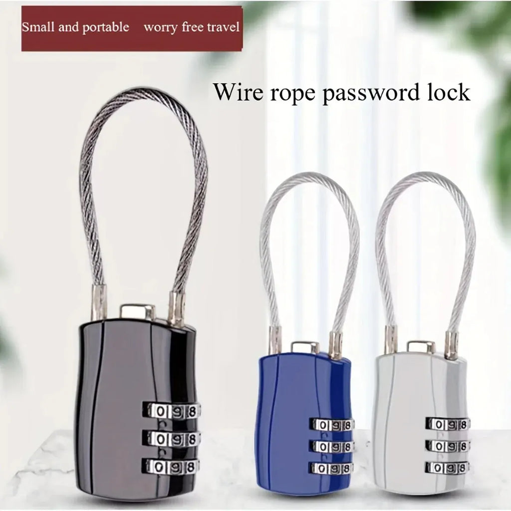 3-Digit Combination Padlock – Luggage, Locker & Toolbox Lock