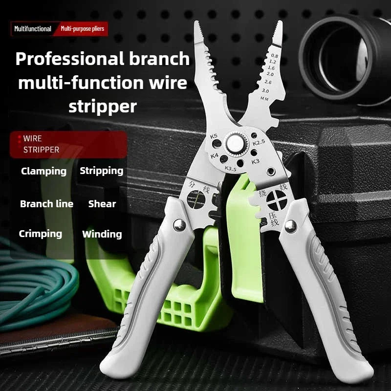 Professional Electrician Pliers – Wire Stripper & Crimping Tool