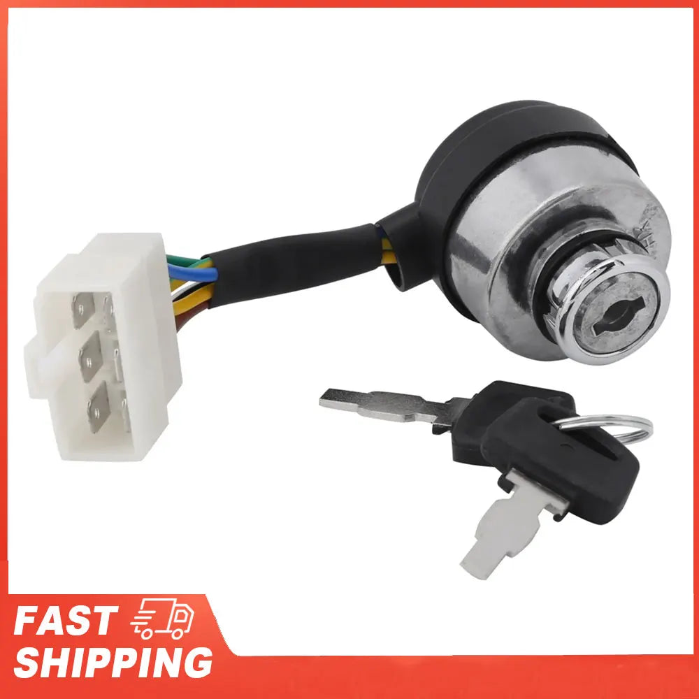 6 Wire Ignition Start Key Switch 2 5-6 5KW 188F Gas Generator