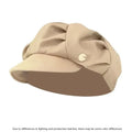 Layered Octagonal Newsboy Hat – Breathable Pleated Beret