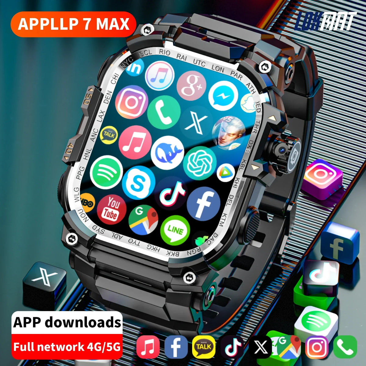 Zestbolt Q888 4G Smart Watch | Android 10, GPS, 8MP Camera