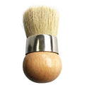 Round Wax Brush – Natural Bristle & Wooden Handle Stencil Tool