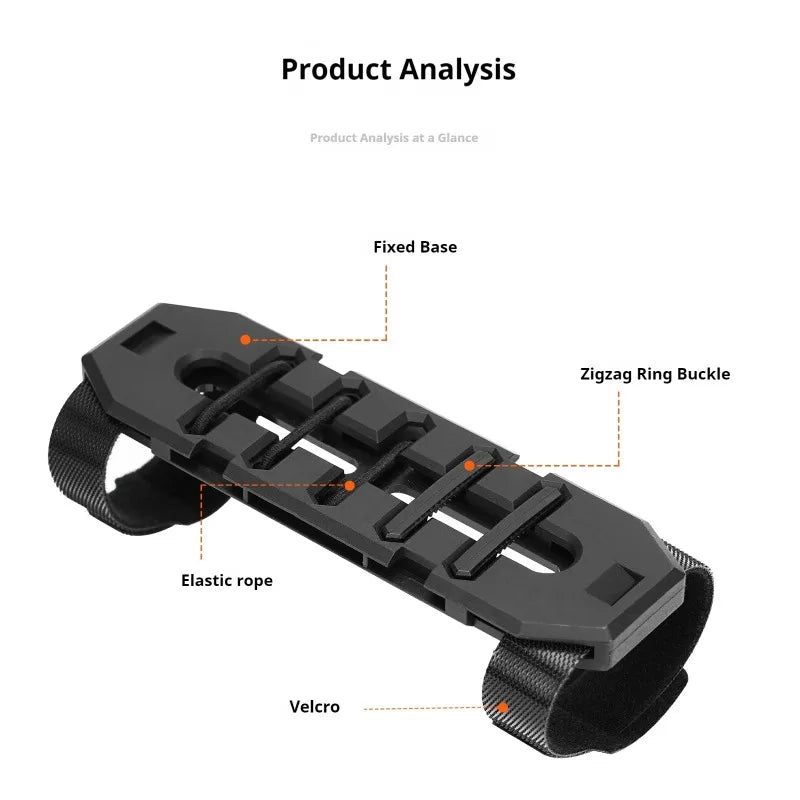 ENLEE Bike Energy Gel Holder – Elastic Buckle Cycling Mount