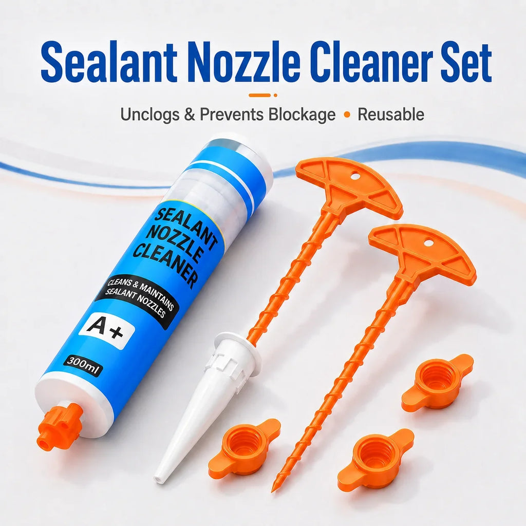 Sealant Nozzle Cleaner & Anti-Dry Caulk Cap Set | DIY Tool