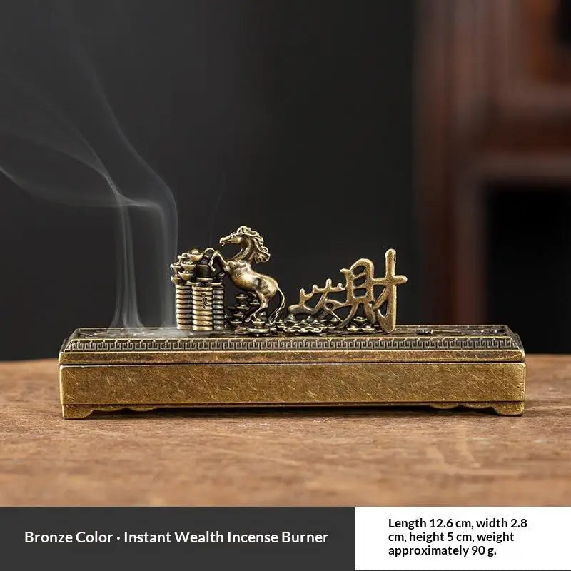 Horse Incense Burner – Alloy Hollow Incense Holder & Ornament