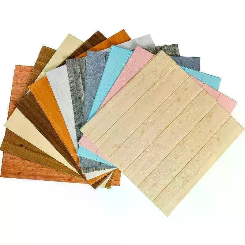 3D Wood Slat Wall Panels – Self-Adhesive XPE Foam Decor