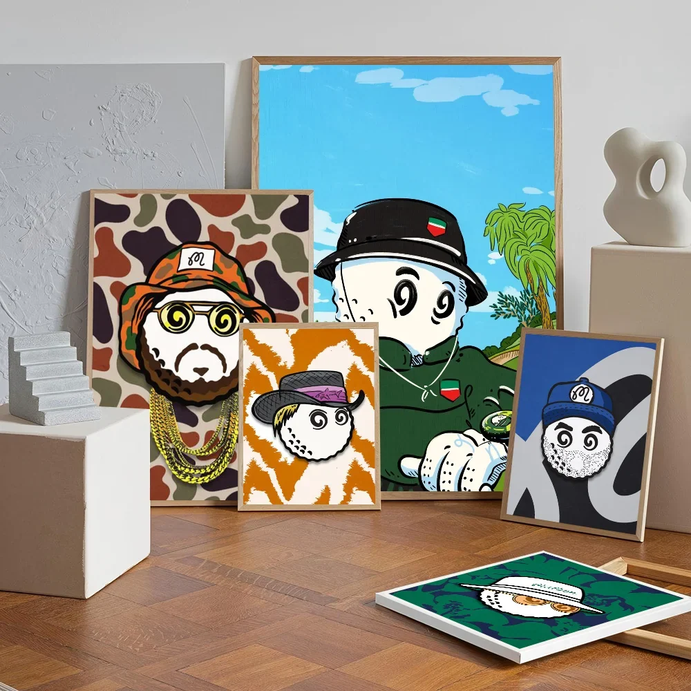 Golf Art Wall Poster – Self-Adhesive Waterproof Sticker Decor