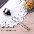Stainless Steel Heart-shaped Tea Tongs Infuser Strainer Accessories