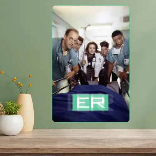ER Classic TV Show Metal Poster Sign – Retro Wall Art