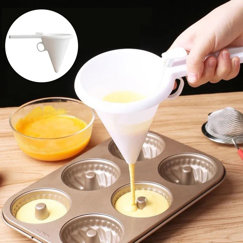 Adjustable Cream Funnel Batter Dispenser for Cakes & Chocolate