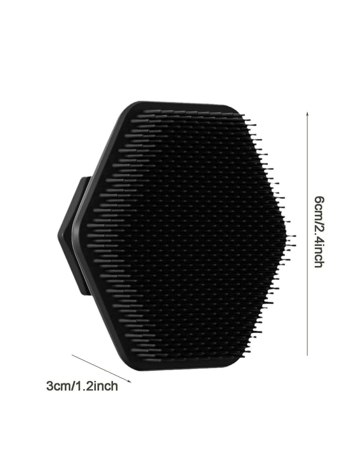 Silicone Exfoliating Face & Body Scrub Brush – No-Slip Handle