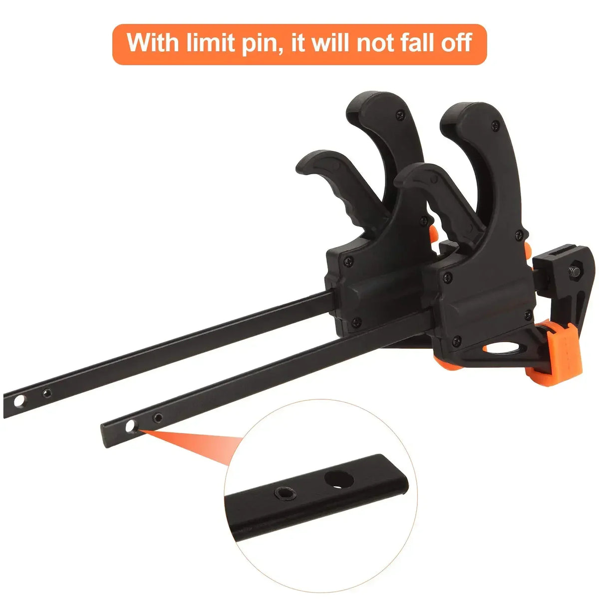4-Inch Quick Ratchet Bar Clamps for Woodworking – 2 or 5 Pk